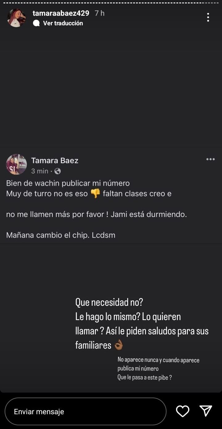 L-Gante y Tamara Báez protagonizaron otra discusión que se volvió viral: 