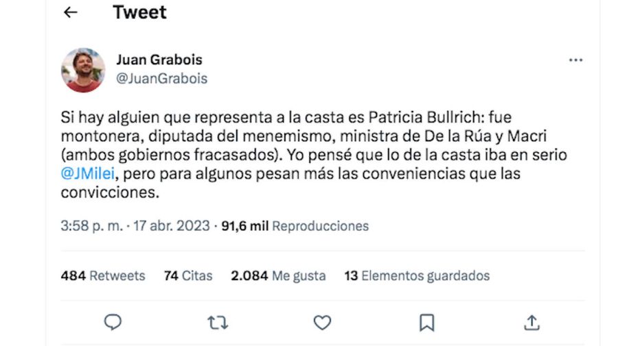 Juan Grabois Tweet 20230417