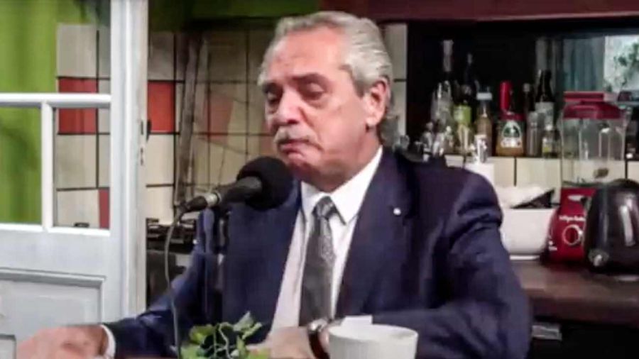Alberto Fernández, en una entrevista con Mex Urtizberea