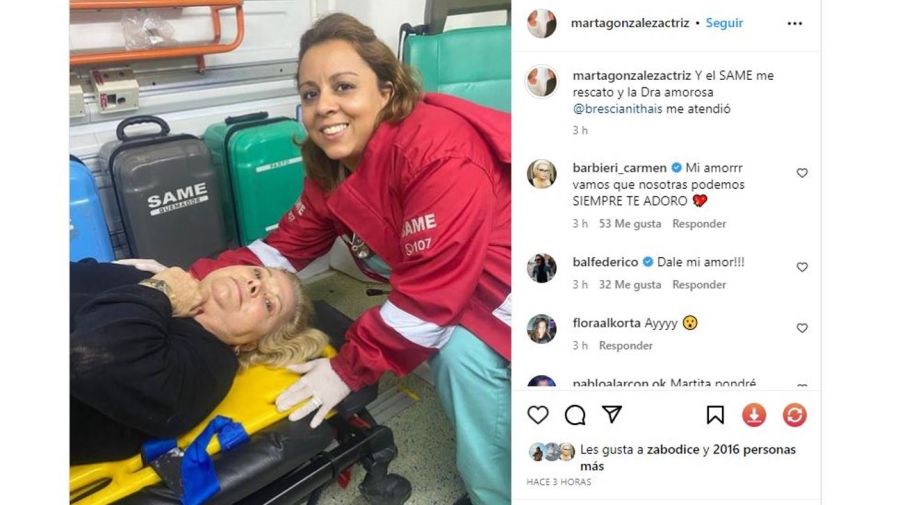 Marta Gonzalez accidente