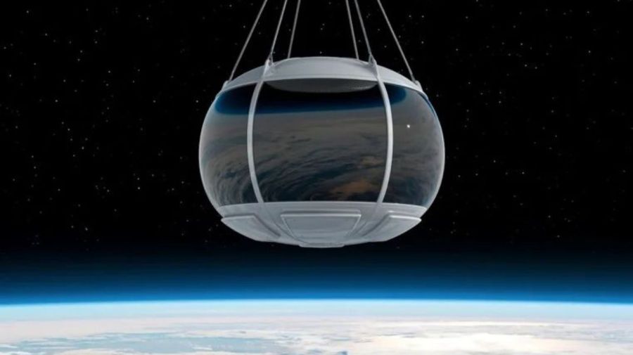 Cápsula de globo al espacio