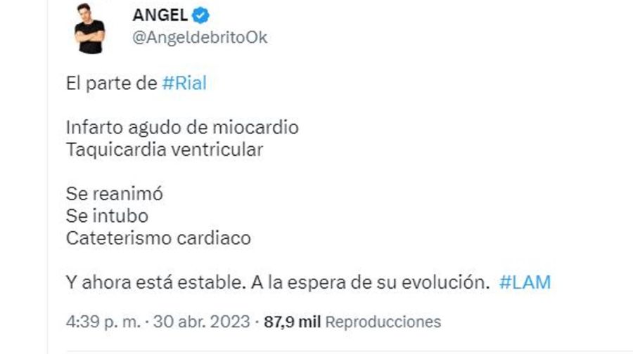 Jorge Rial pre infarto 