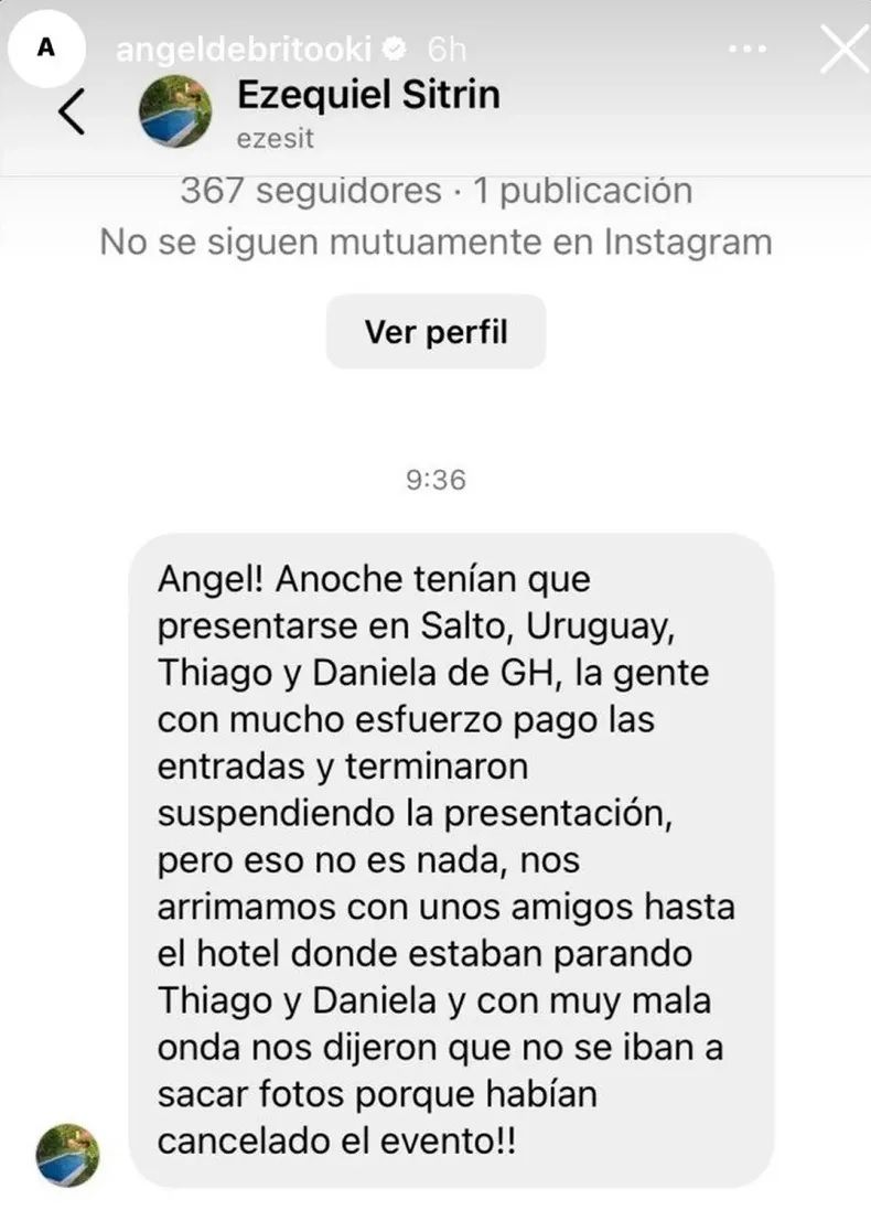 Ángel de Brito revela acusaciones contra Thiago y Daniela de GH