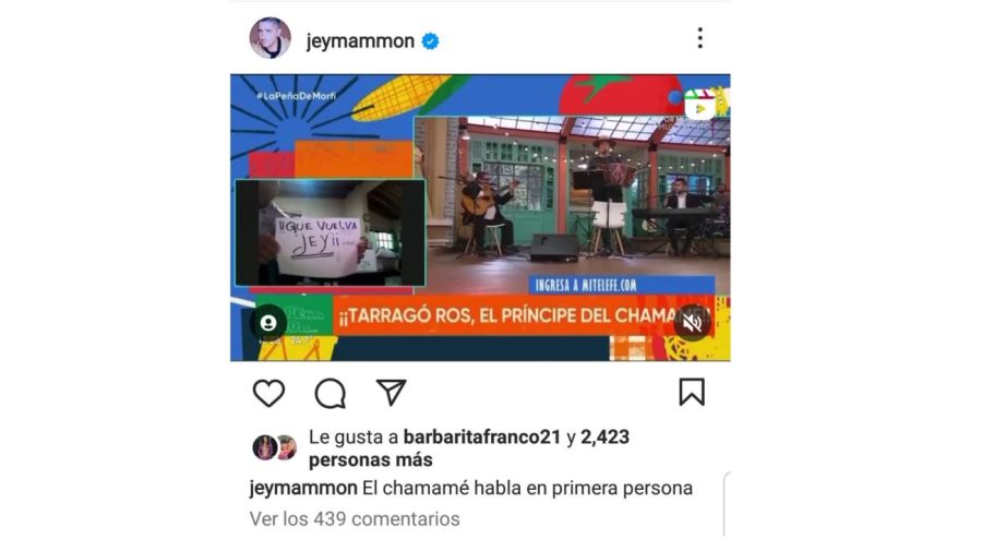 Jey Mammón sobre La Peña de Morfi