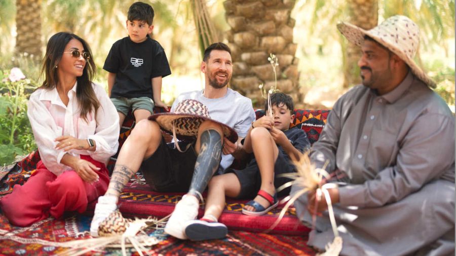 Lionel Messi viajó a Arabia Saudita junto a su familia 20230502