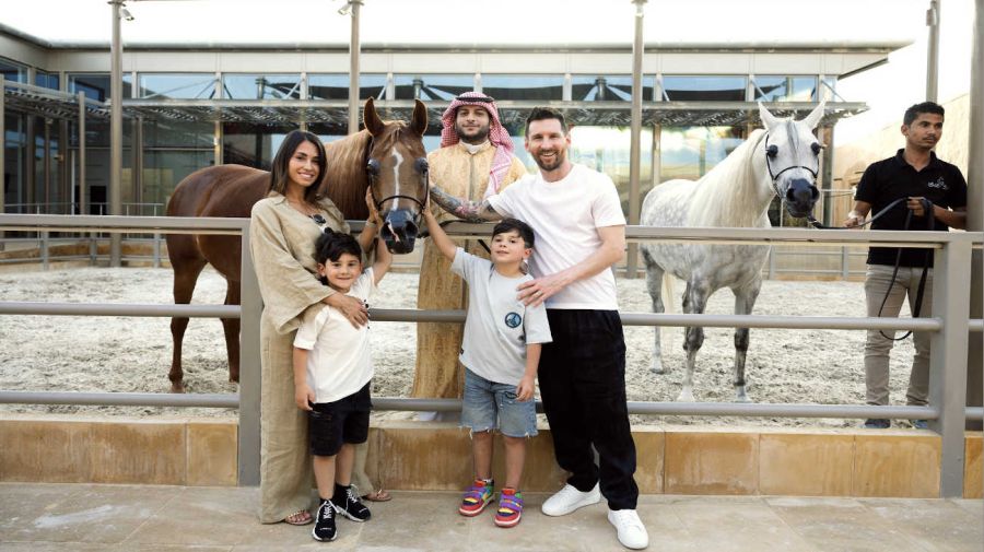 Lionel Messi viajó a Arabia Saudita junto a su familia 20230502