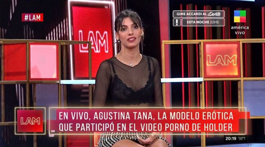 Agustina Tana, a modelo erótica del video de Holder habló en LAM