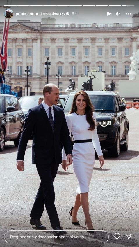 El look total white de Kate Middleton