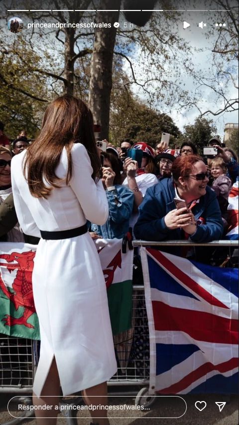 El look total white de Kate Middleton