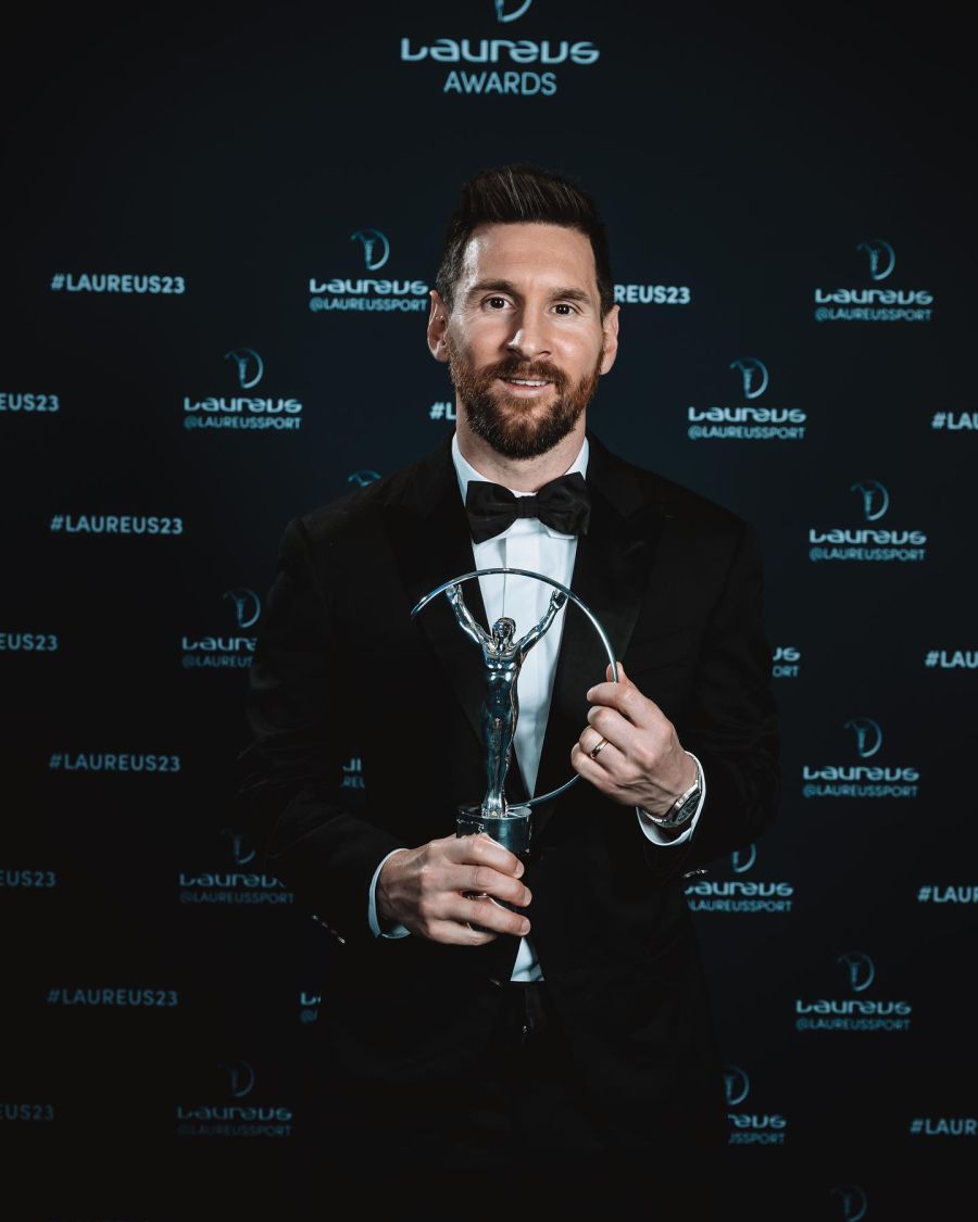 Antonela Roccuzzo felicitó a Leo Messi por ganar dos premios Lauraus: 