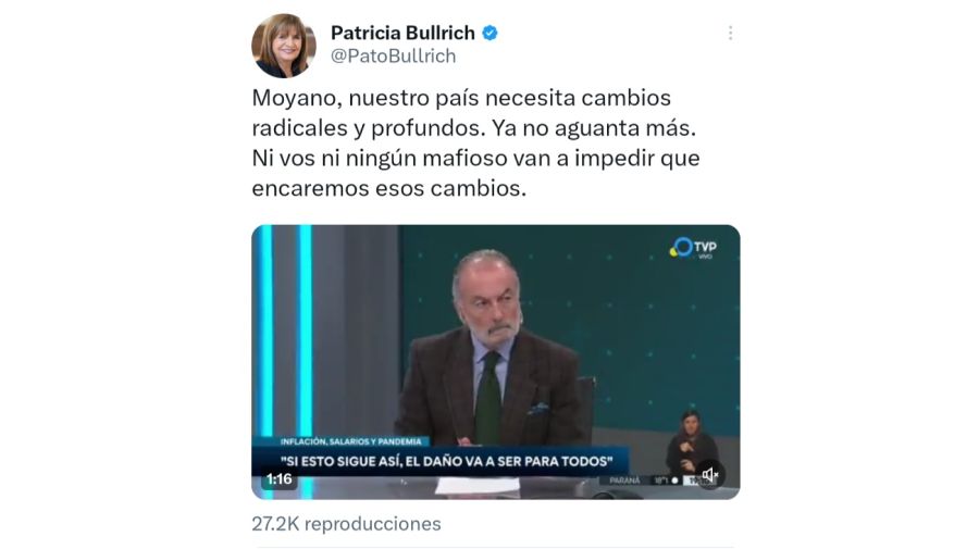 Patricia Bullrich - Hugo Moyano