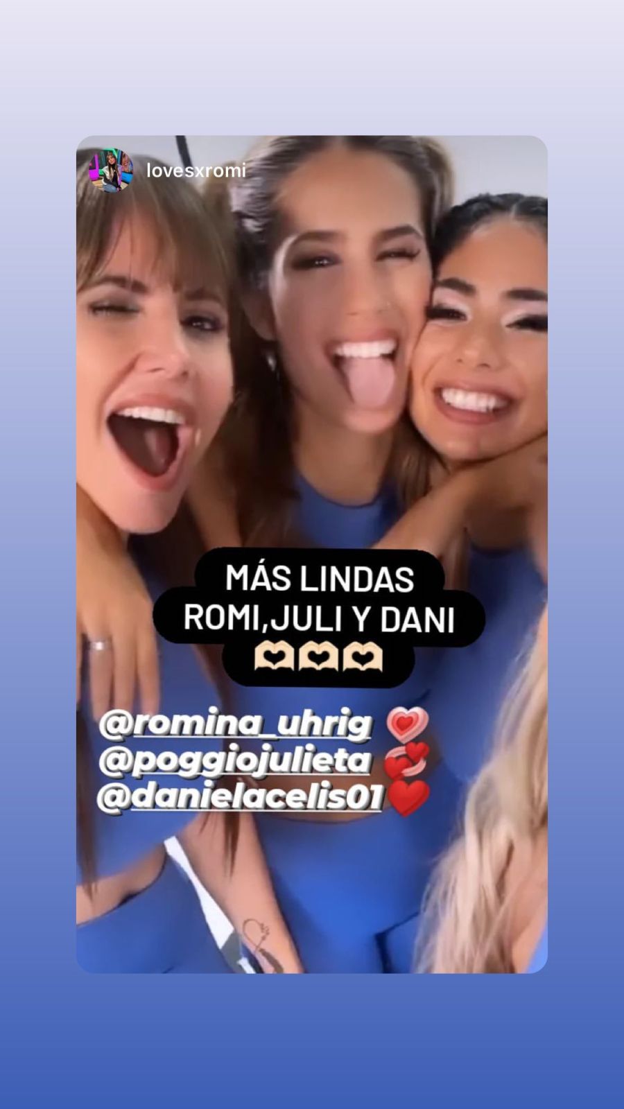 Julieta Poggio, Daniela Celis y Romina Uhrig se convirtieron en chicas 