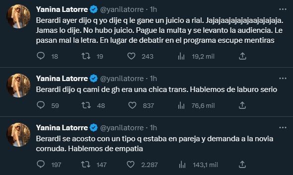 Yanina Latorre tweet 4