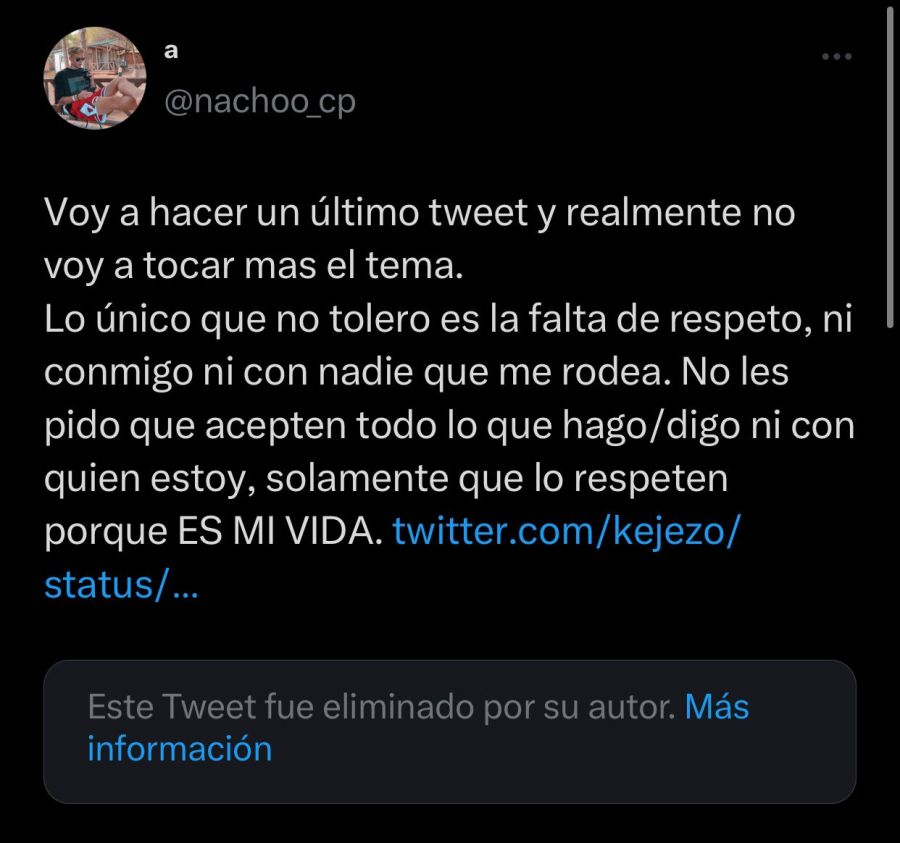 Nacho Castañares en twitter