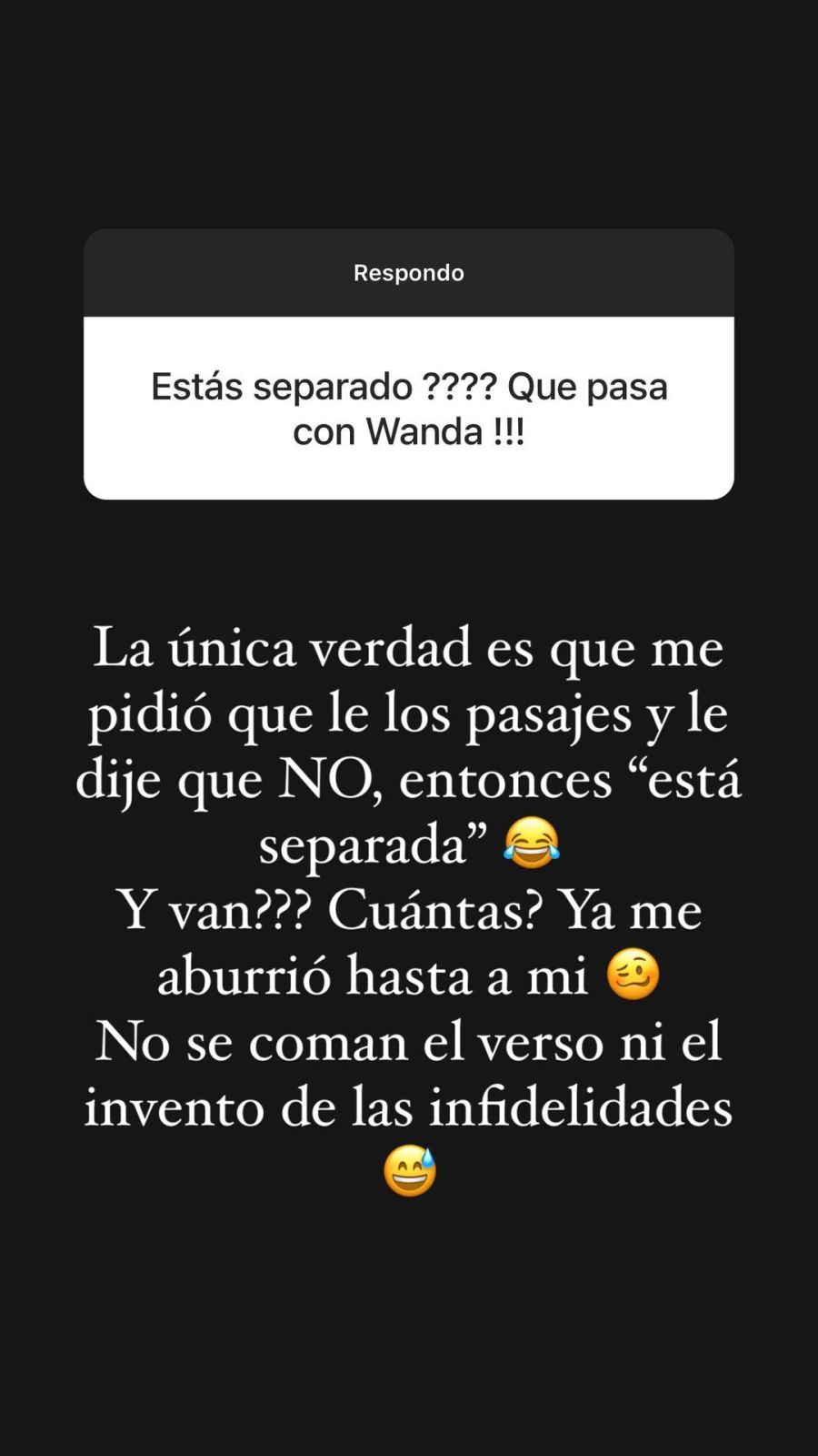 Mauro Icardi confesó qué pasó con Wanda Nara