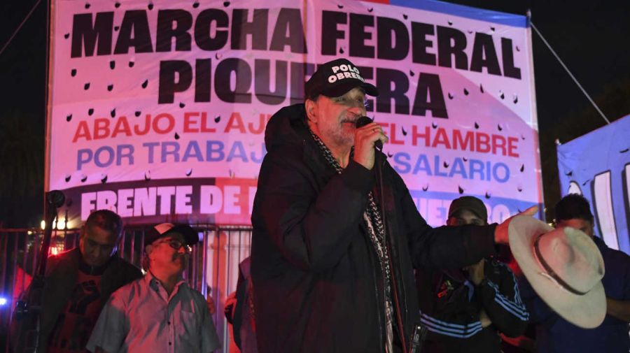 Unidad Piquetera realiza un acampe en plaza de Mayo 20230517