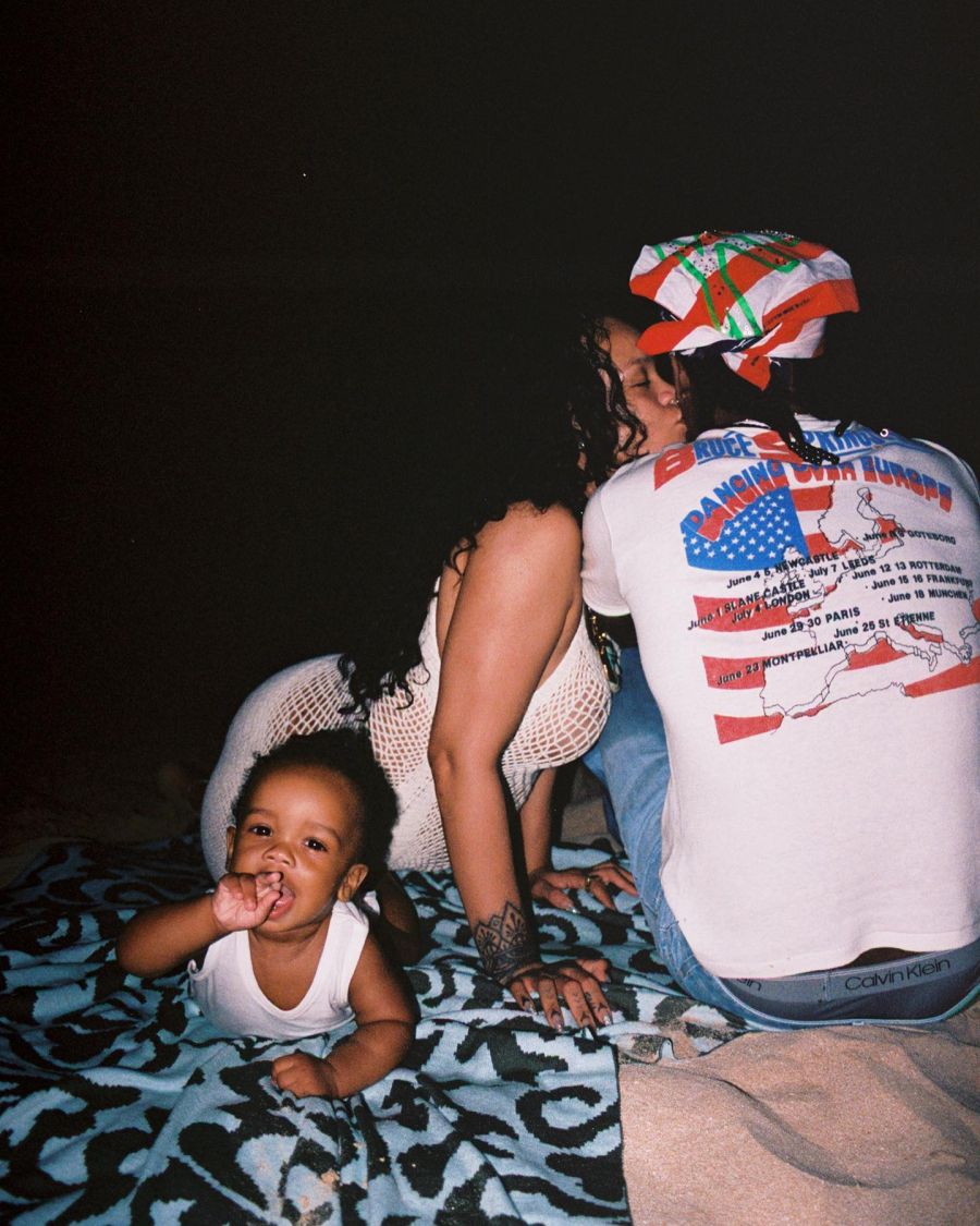 Rihanna y su hijo RZA