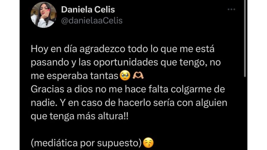 Tuit de Daniela Celis