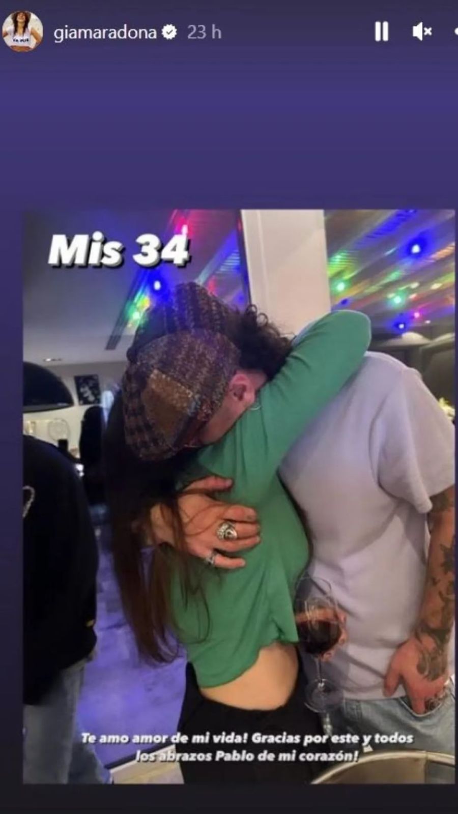Gianinna Maradona confirmó su reconciliación con Daniel Osvaldo