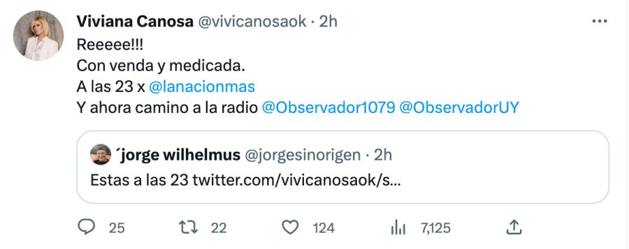 Viviana Canosa tweeted