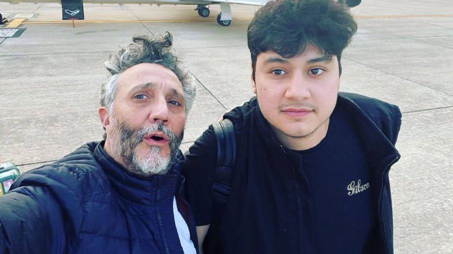 Fito Paéz y sus hijos