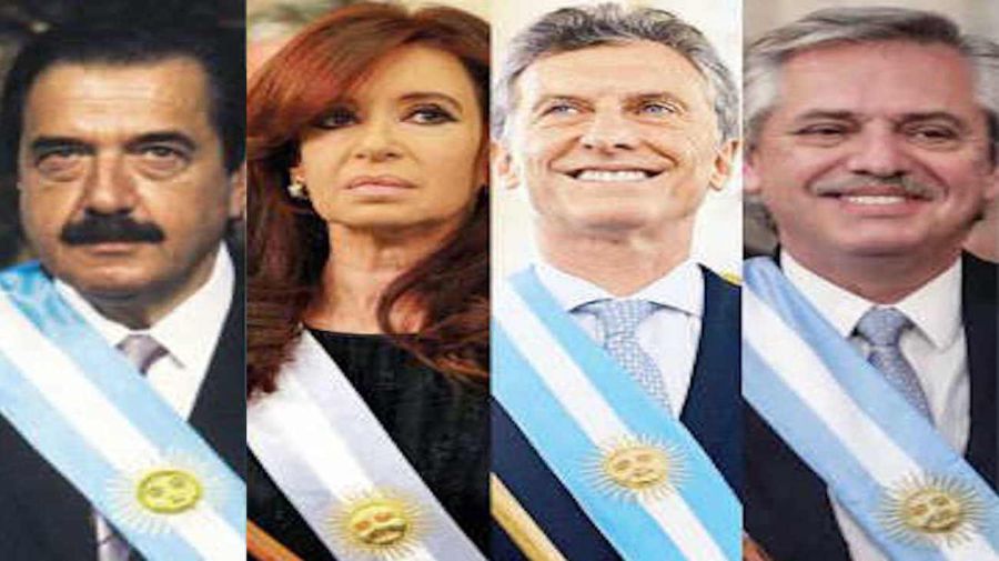 Raul Alfonsín, Cristina Kirchner, Mauricio Macri y Alberto Fernandez 20230524