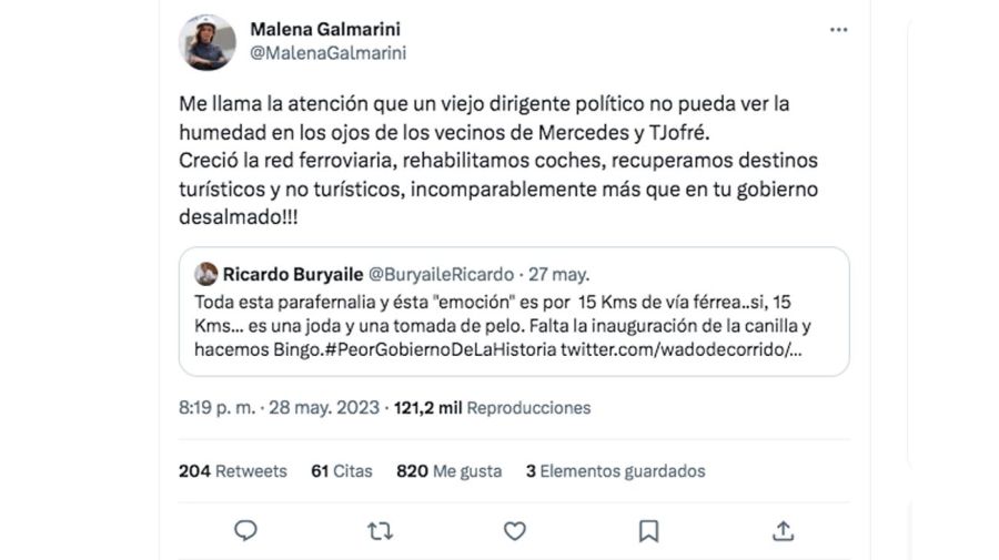 Malena Galmarini y Ricardo Buryaile