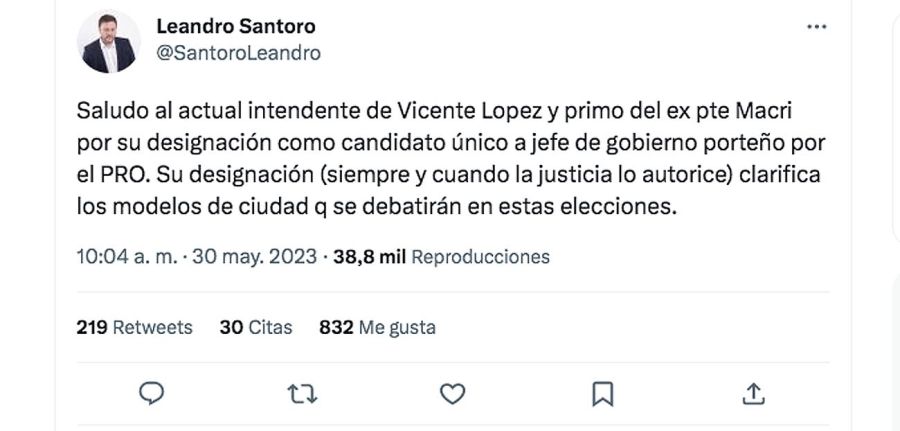Las reacciónes a la candidatura de Jorge Macri.