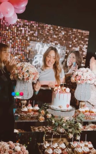 Twerking y un camarín lleno de globos: la fiesta sorpresa que Telefe le dio a Vero Lozano por su cumpleaños