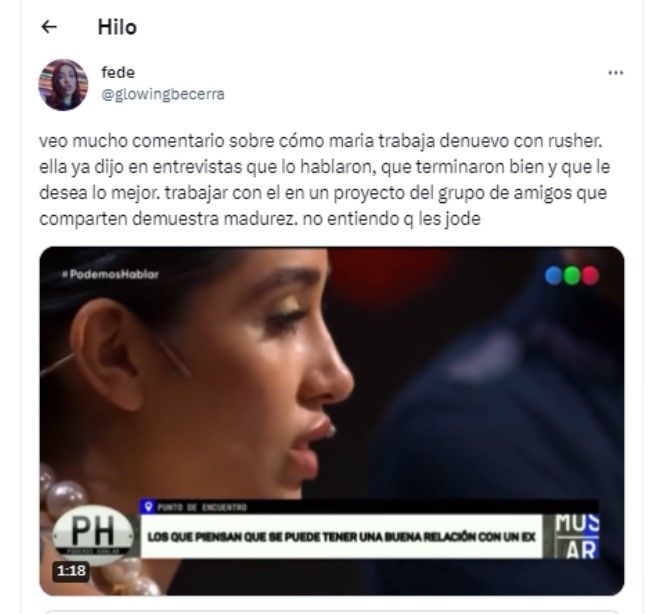 Rusherking se acercó a María Becerra y los fans ya están especulando con una segunda vuelta