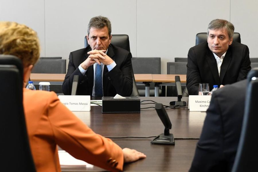 Máximo Kirchner, Massa y Dilma Rousseff