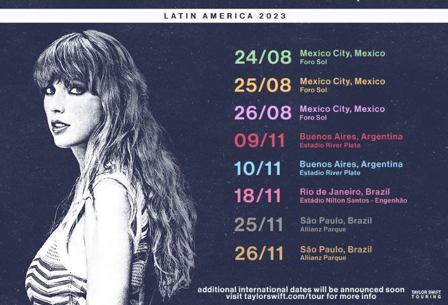 Taylor Swift Eras Tour Argentina fechas
