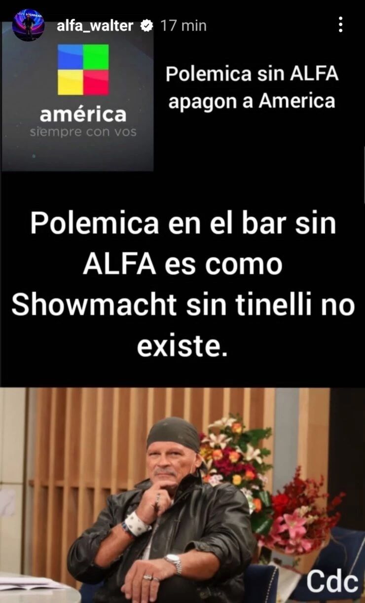 Alfa Santiago contra Polémica en el Bar