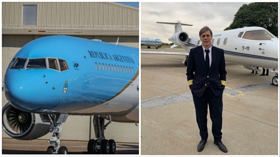 Leonardo Barone, piloto del nuevo avión presidencial ARG-01.