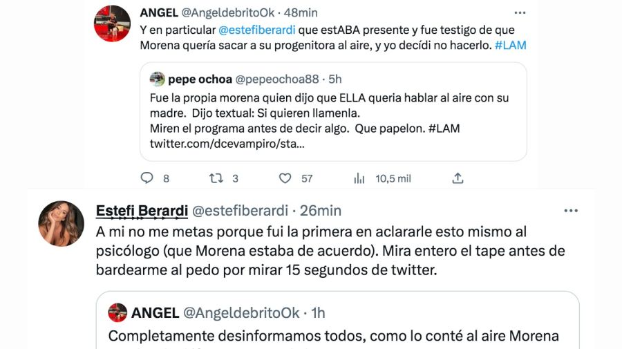 Ángel de Brito disparó contra Mañanísima por una crítica a LAM y Estefi Berardi reaccionó: 