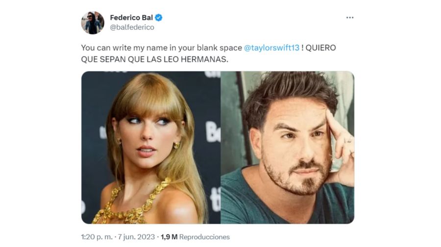 Federico Bal y Taylor Swift