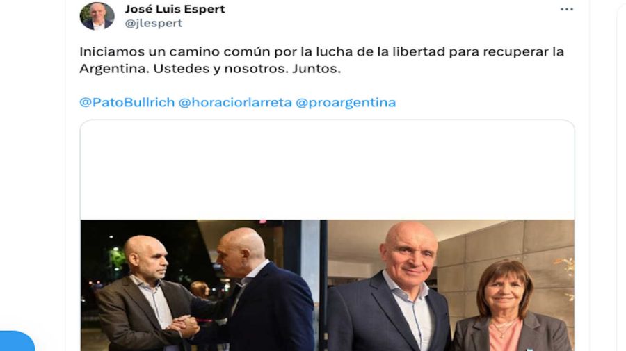 José Luis Espert se incorpora oficialmente a JxC y competirá como precandidato presidencial 20230608