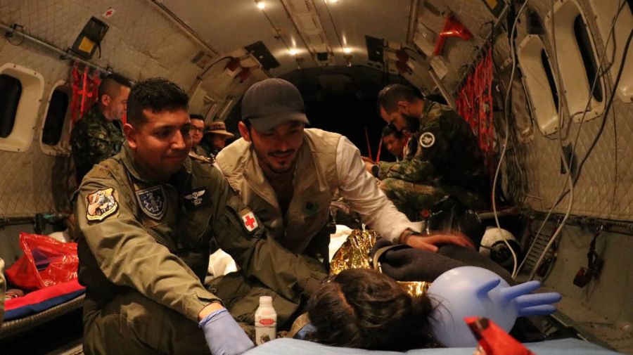 Rescate de niños en la selva