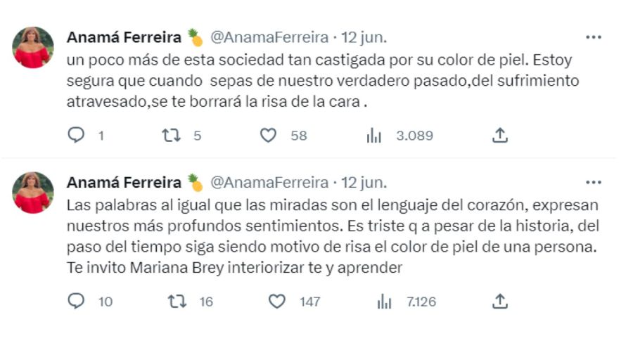 Anamá Ferreira vs Mariana Brey