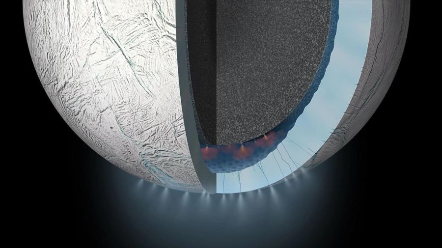 Encelado, la sexta luna más grande de Saturno