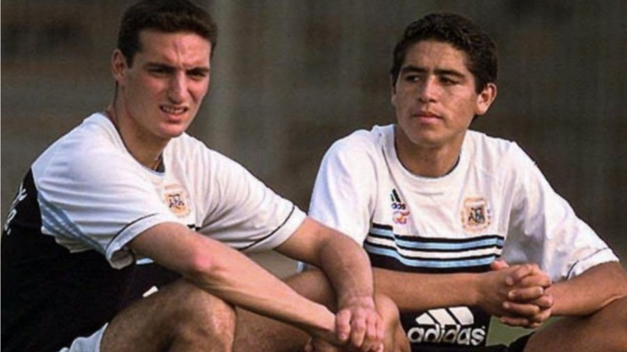 Scaloni y Román fueron compañeros en la Selección Argentina