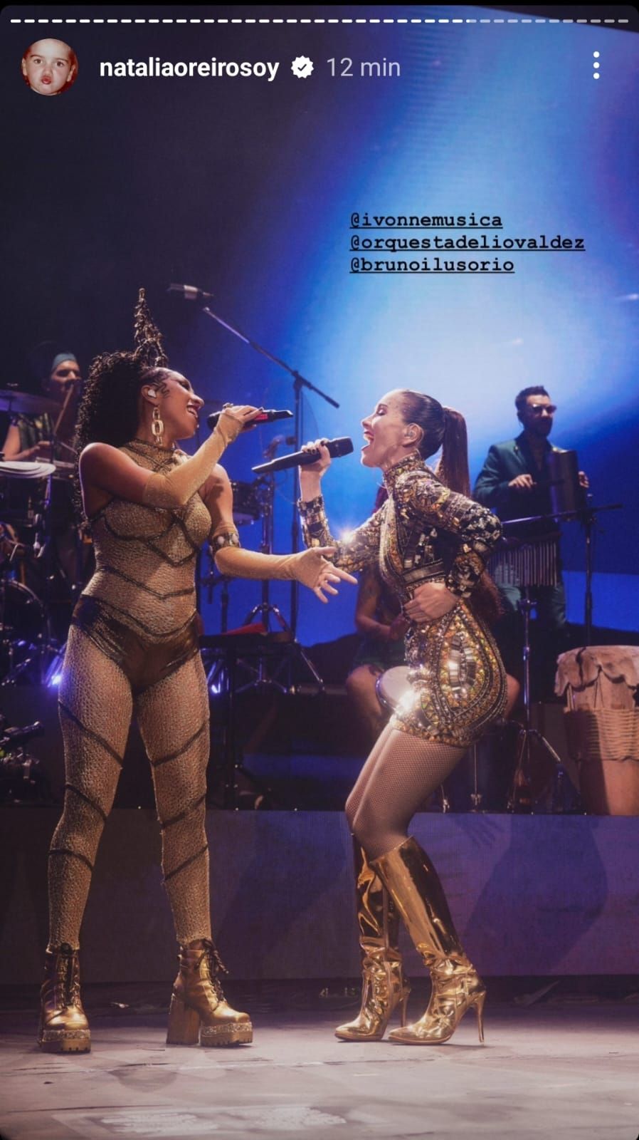 Natalia Oreiro cantó con La Delio Valdez
