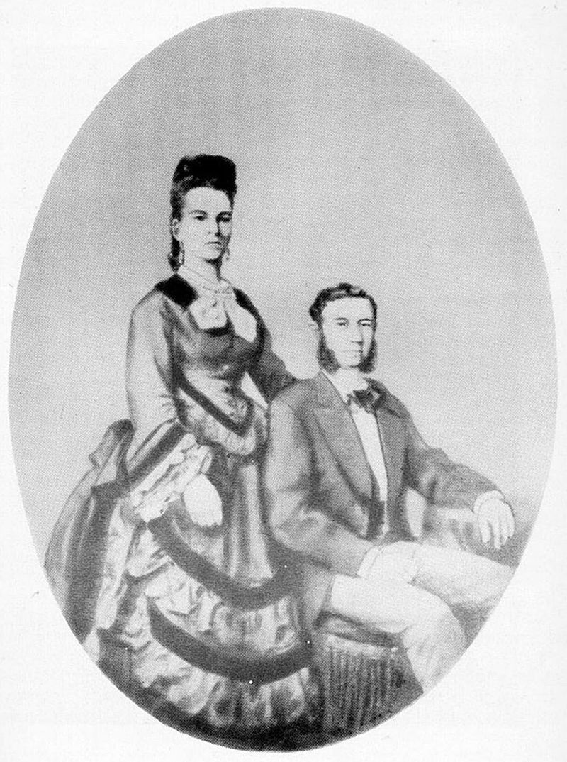 Ida e Isidor Straus el día de su boda
