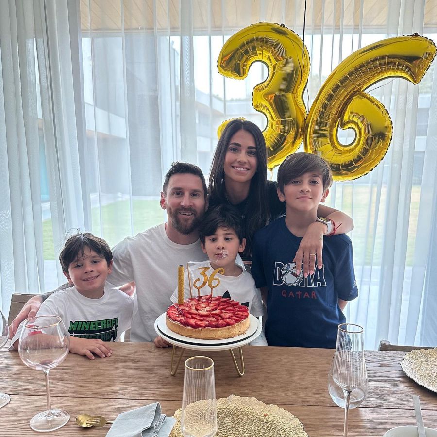 Antonela Roccuzzo mostró cómo fue el cumpleaños íntimo de Lionel Messi: “Te amamos infinito”