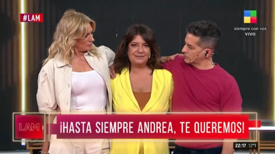 Yanina Latorre, Andrea Taboada y Ángel de Brito en LAM 2