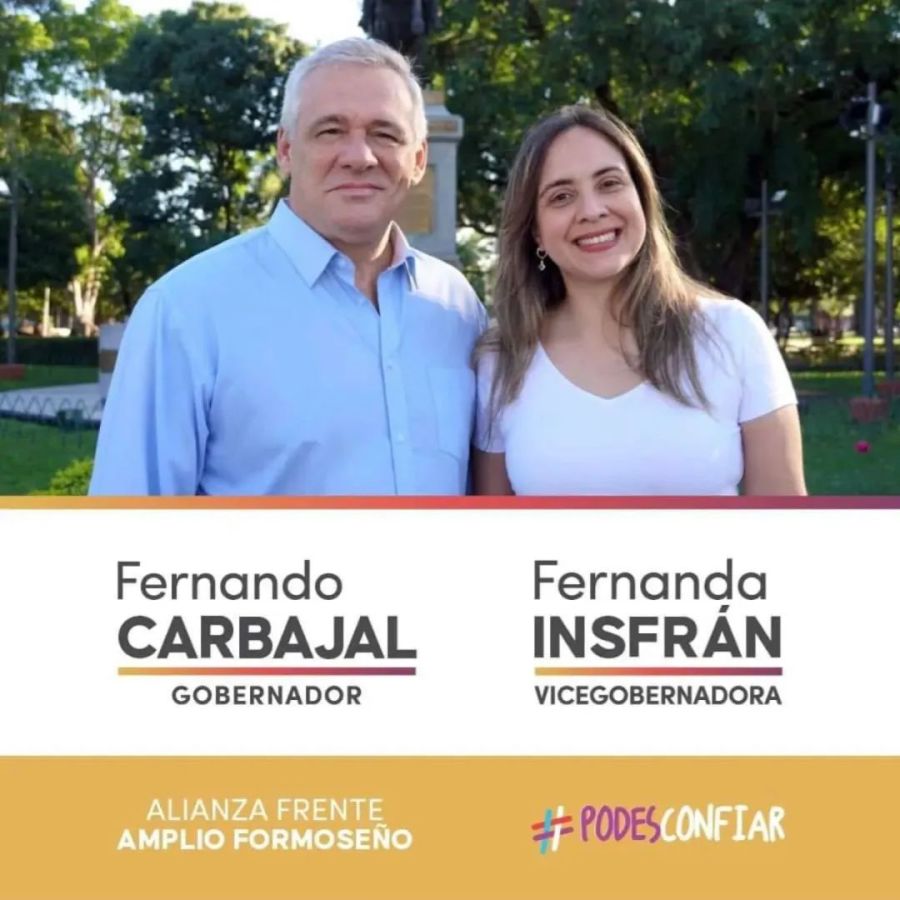 Fernando Carbajal y María Fernanda Insfrán
