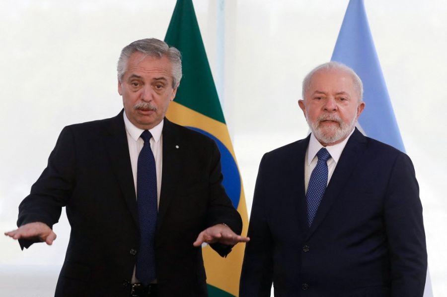 Alberto Fernández fue recibido por Lula da Silva en Brasilia