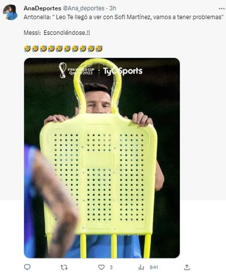 Los mejores memes de Sofi Martinez, Antonela Roccuzzo y Lionel Messi