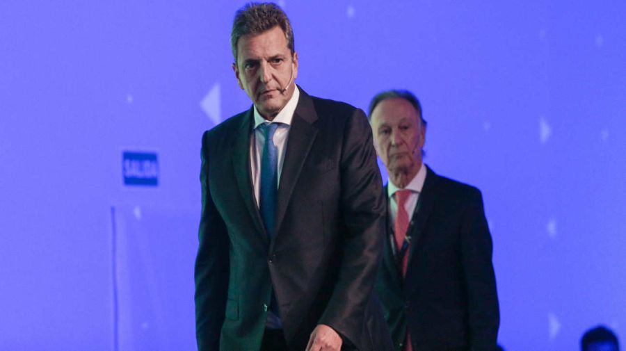 El ministro de Economía, Sergio Massa, durante su participación en la convención de la Cámara Argentina de la Construcción 20230627