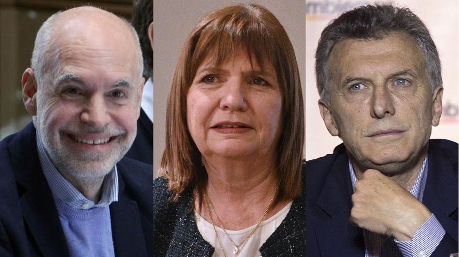Horacio Rodríguez Larreta, Patricia Bullrich, y Mauricio Macri